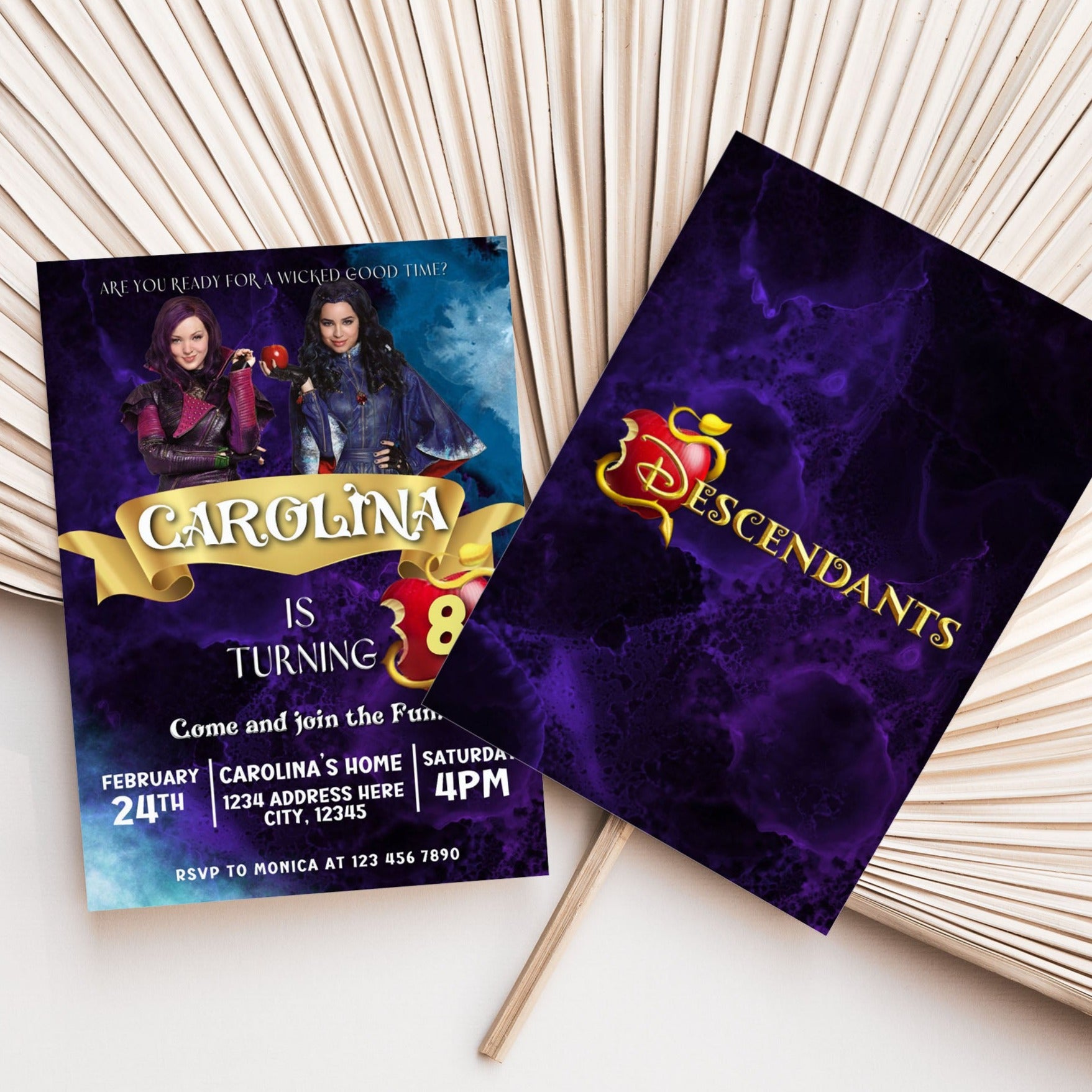 enchanting-disney-descendants-birthday-invitation-mama-life-printables for Free Printable Descendants Birthday Invitations Enchanting Disney Descendants Birthday Invitation – Mama Life Printables for Free Printable Descendants Birthday Invitations