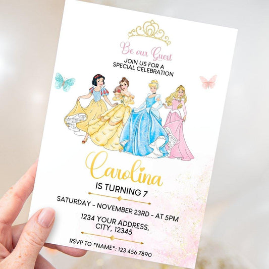 DIGITAL Disney Princess Invitation - Invitations - Mama Life Printables
