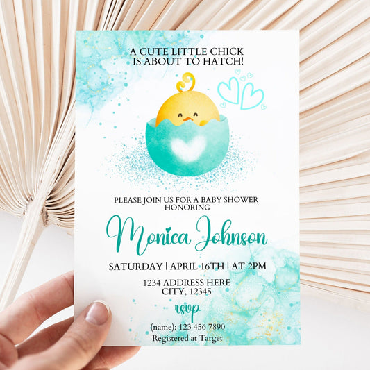 DIGITAL Easter Boy Baby Shower Invitation - Invitations - Mama Life Printables