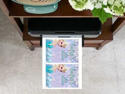 DIGITAL Frozen Elsa Birthday Invitation - Invitations - Mama Life Printables