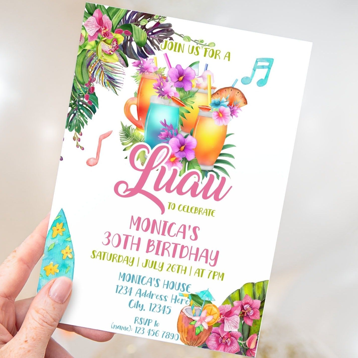 Luau Party Invitation Template Mama Life Printables Luau Party Invitation Template Mama Life Printables