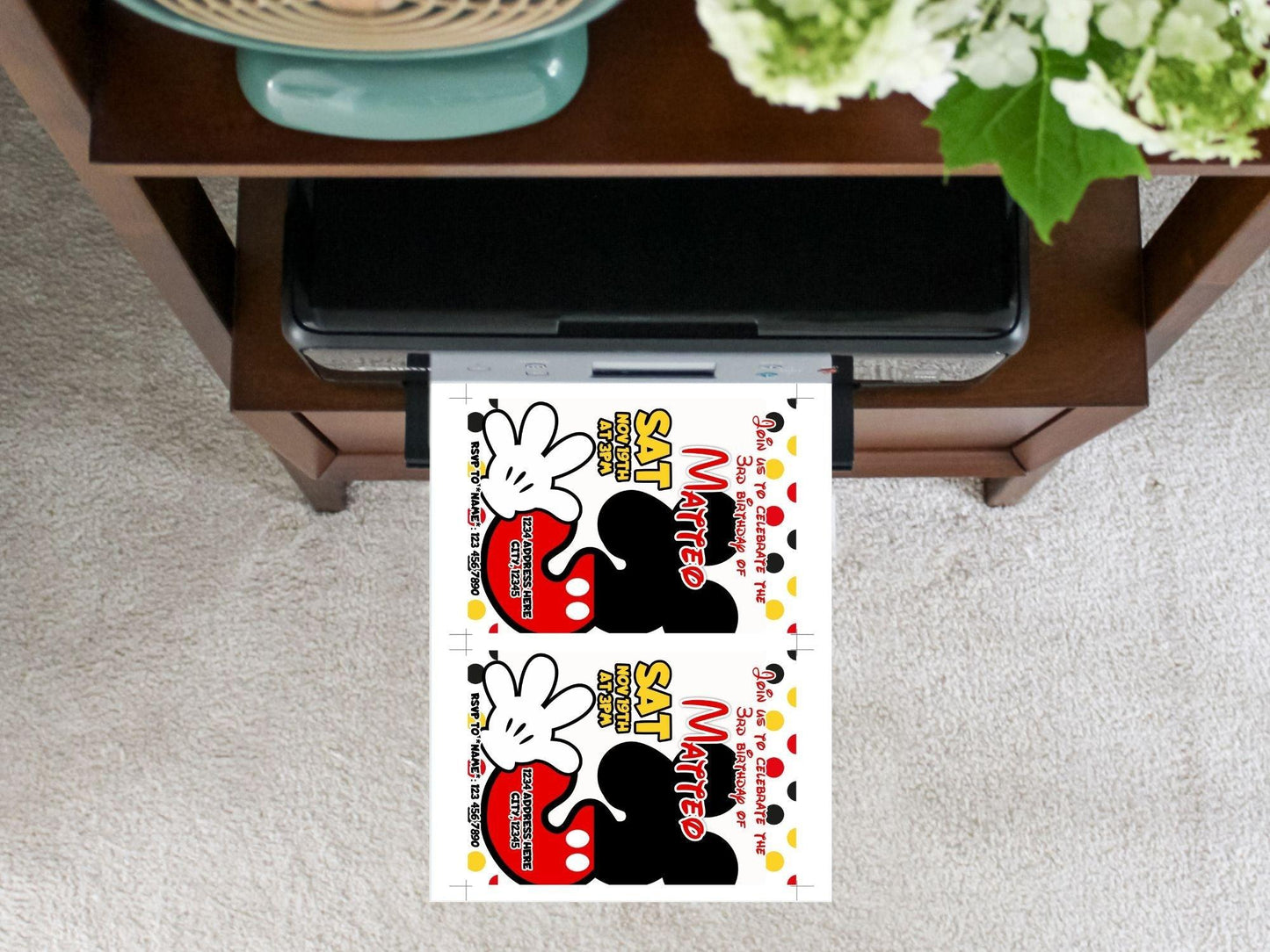 DIGITAL Mickey Mouse Invitation - Invitations - Mama Life Printables