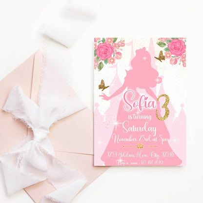 DIGITAL Princess Aurora Birthday Invitation - Invitations - Mama Life Printables