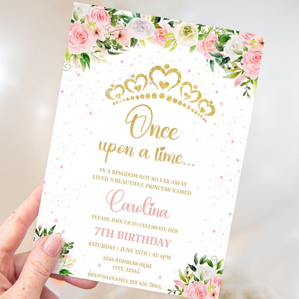 Princess Editable Birthday Invite – Mama Life Printables