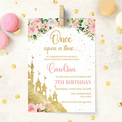 DIGITAL Princess Birthday Invitation - Invitations - Mama Life Printables