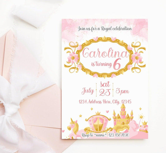 DIGITAL Princess Invitation - Invitations - Mama Life Printables