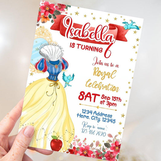 DIGITAL Snow White Birthday Invitation - Invitations - Mama Life Printables