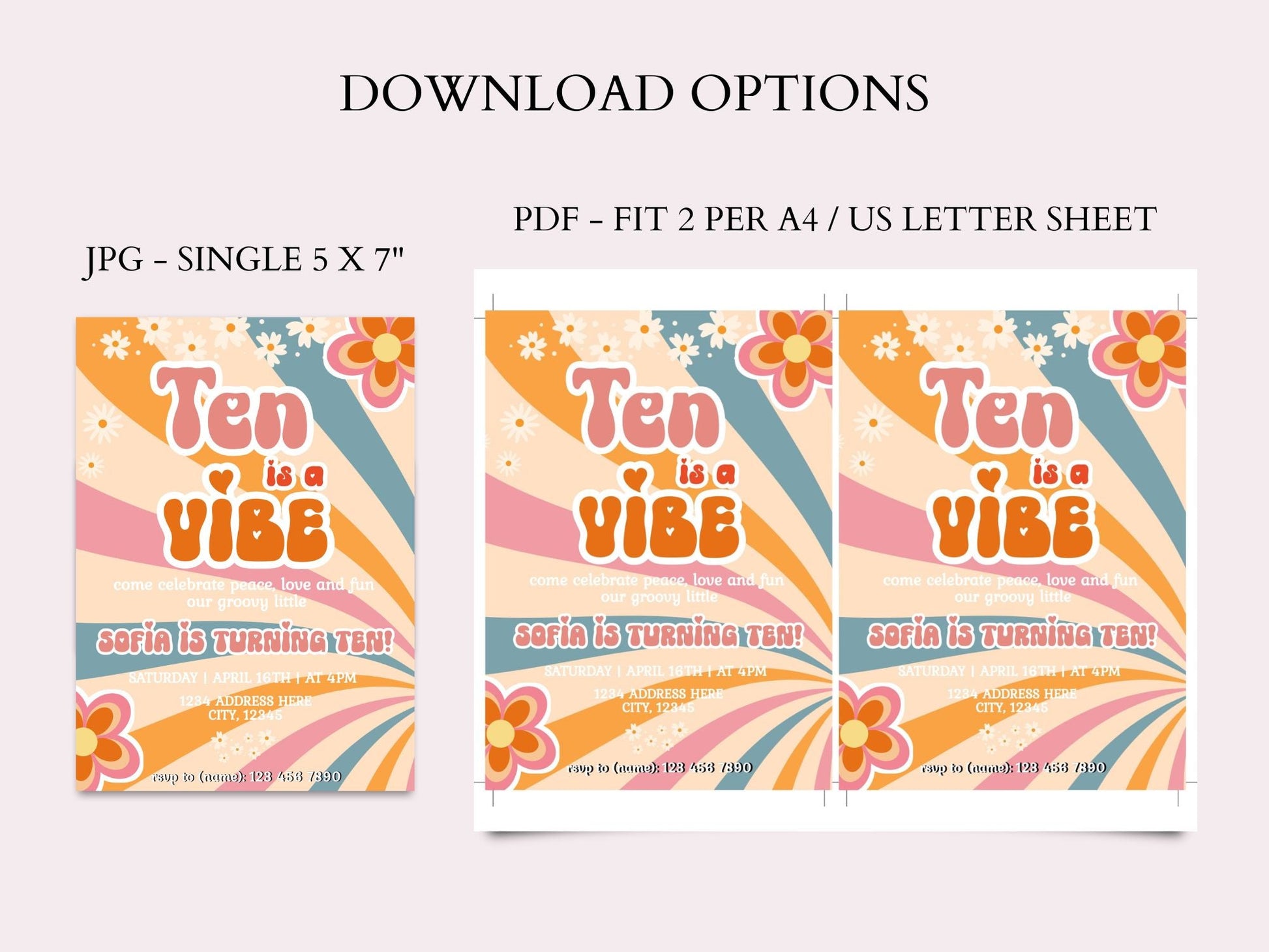 groovy-10th-birthday-invitation-template-mama-life-printables for Free Printable 10th Birthday Invitations Groovy 10th Birthday Invitation Template – Mama Life Printables for Free Printable 10th Birthday Invitations