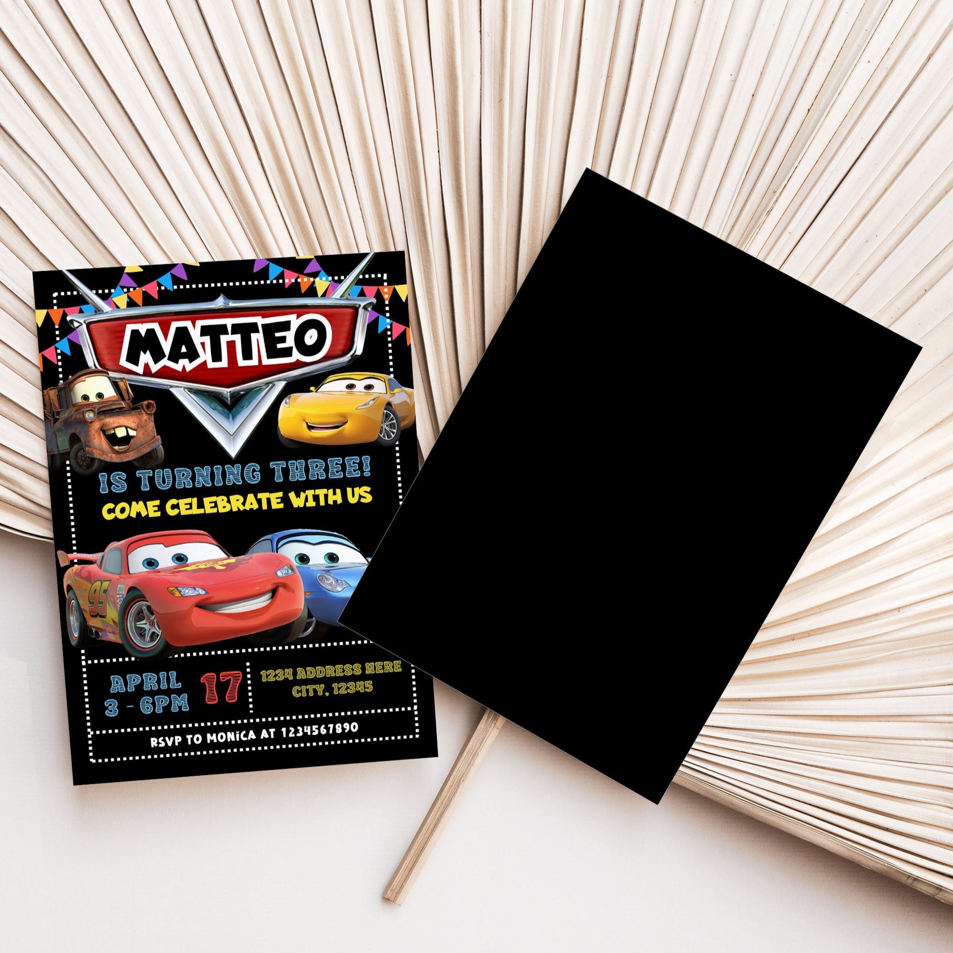 Disney Cars Editable Invitation Template – Mama Life Printables