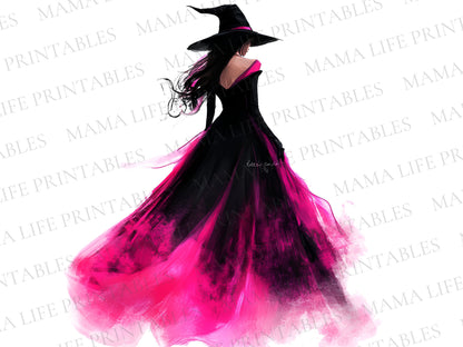 Elegant Witches PNG Cliparts