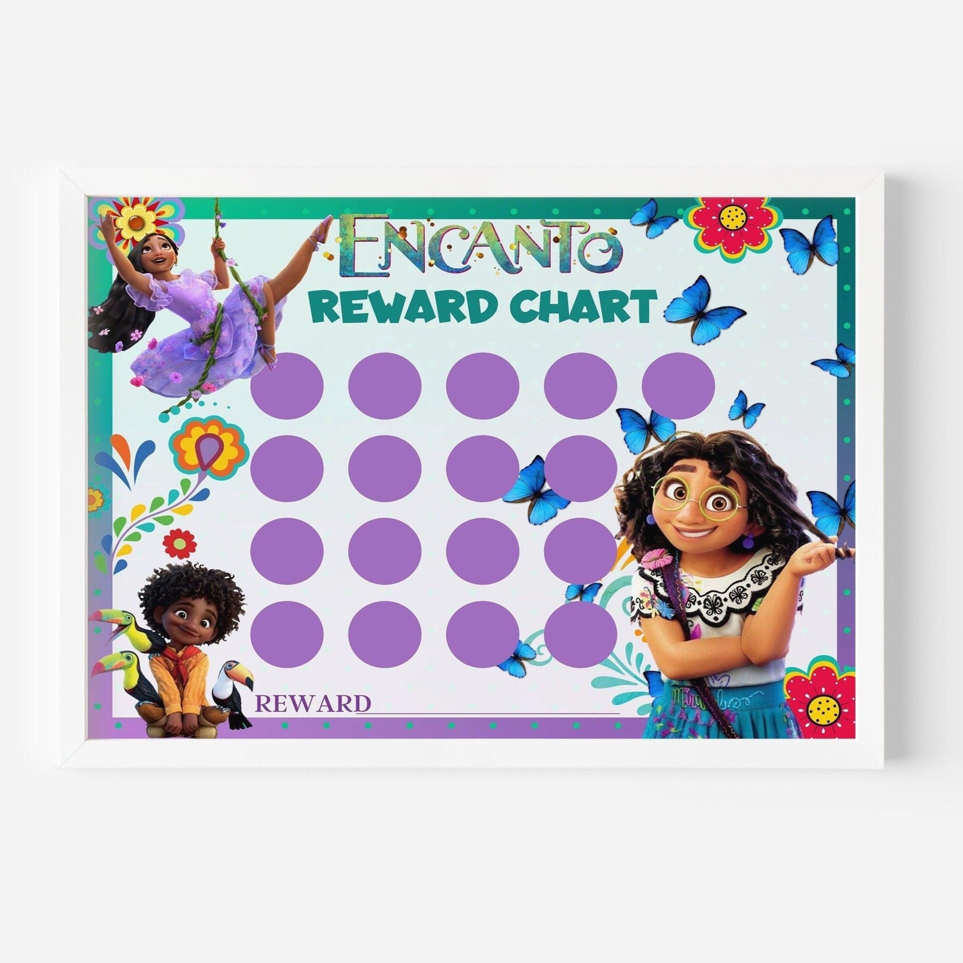 Encanto Sticker Chart - Kids Reward Chart - Mama Life Printables