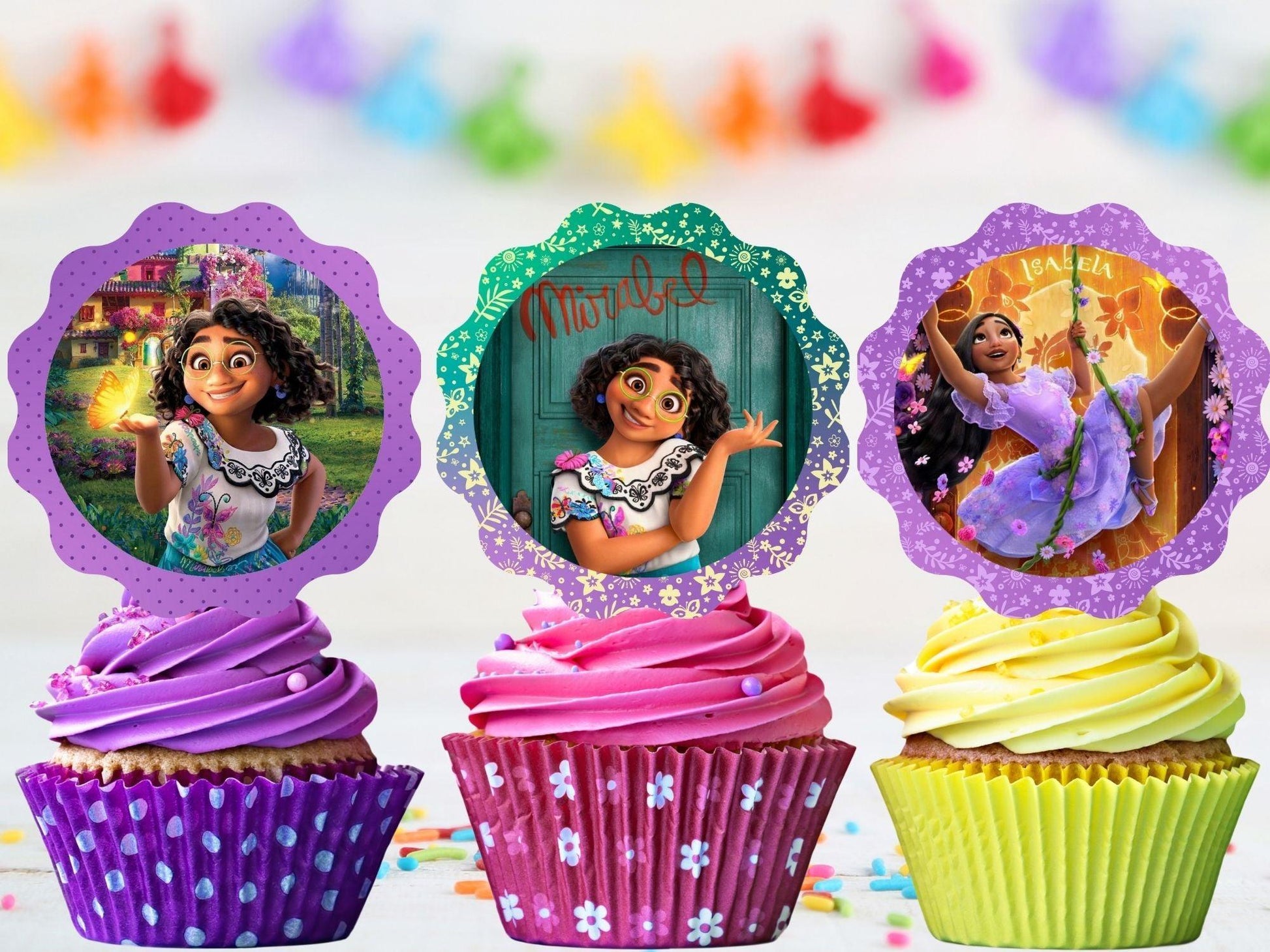 Encanto Cupcake Toppers Printable Free Encanto Cupcake Toppers Printable Free