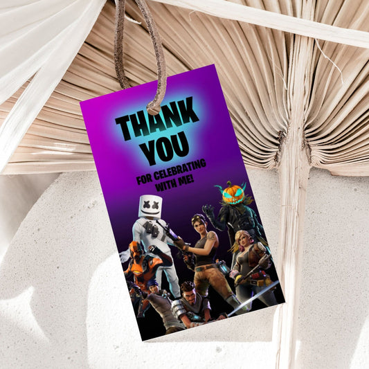 Fortnite Thank You Tags - Party Favors - Mama Life Printables
