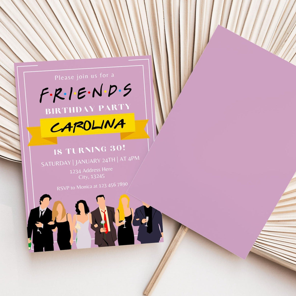 Friends TV Show Invitation Template Mama Life Printables