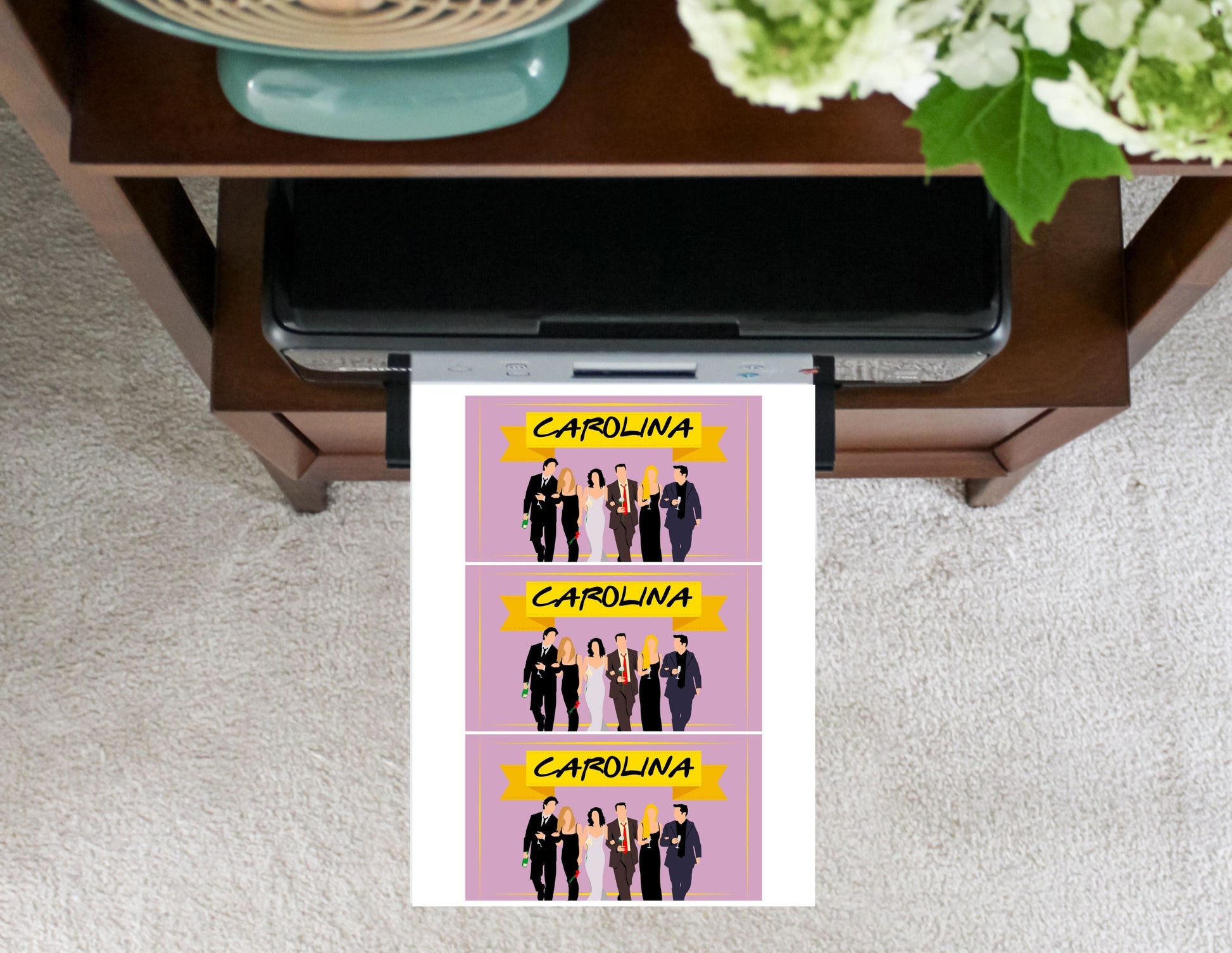 Friends TV Show Favor Box Label - Gable Box Label - Mama Life Printables