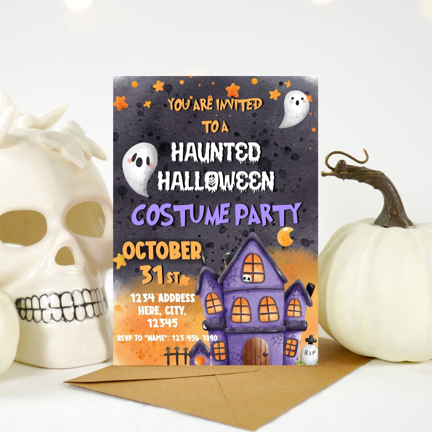 Halloween Costume Party Invitation - Invitations - Mama Life Printables