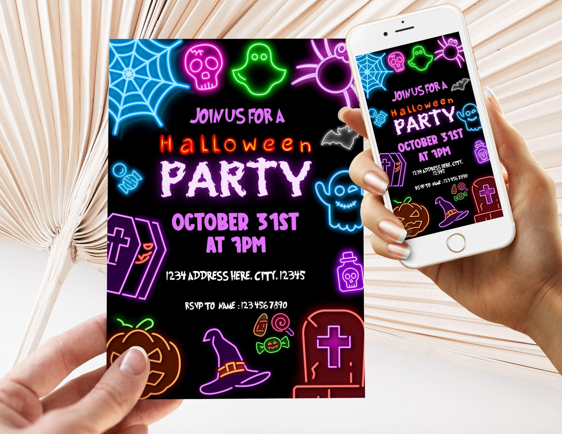 Halloween Party Invitation Template – Mama Life Printables halloween-party-invitation-template-mama-life-printables