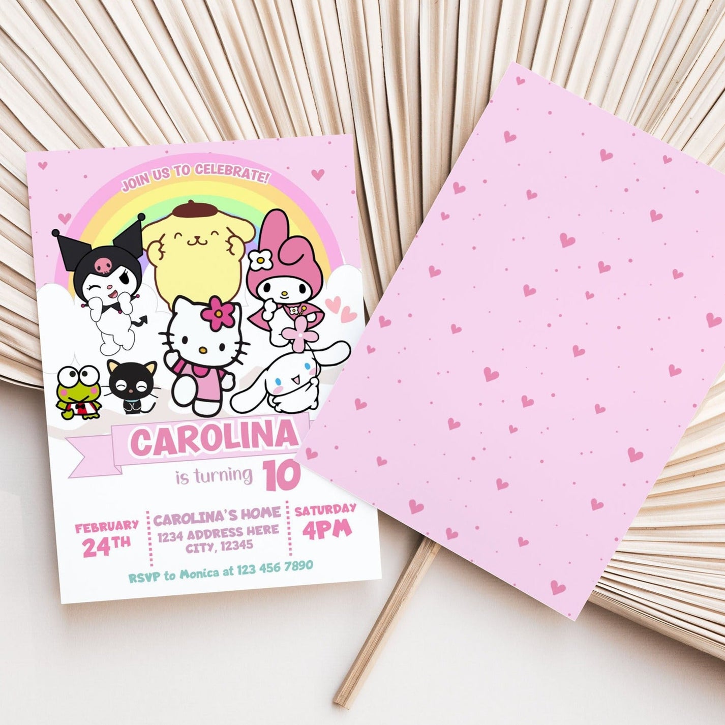 Hello Kitty & Friends Birthday Invite – Mama Life Printables