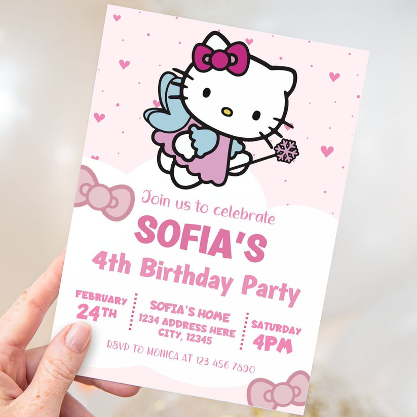 Hello Kitty Editable Birthday Card – Mama Life Printables