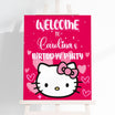 Hello Kitty Welcome Sign | Editable Template for Birthdays – Mama Life ...