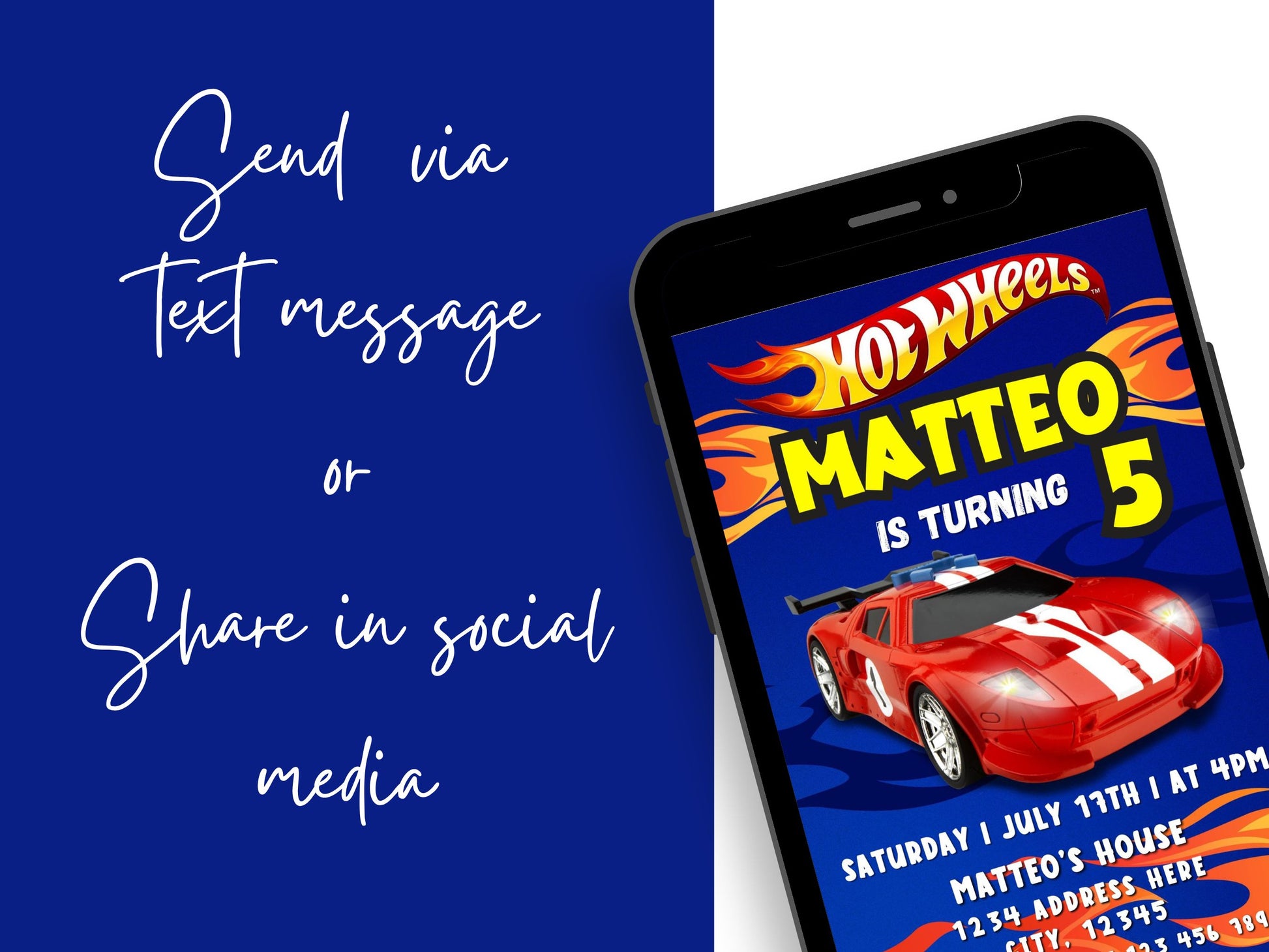 Hot Wheels Birthday Invitation Template Mama Life Printables