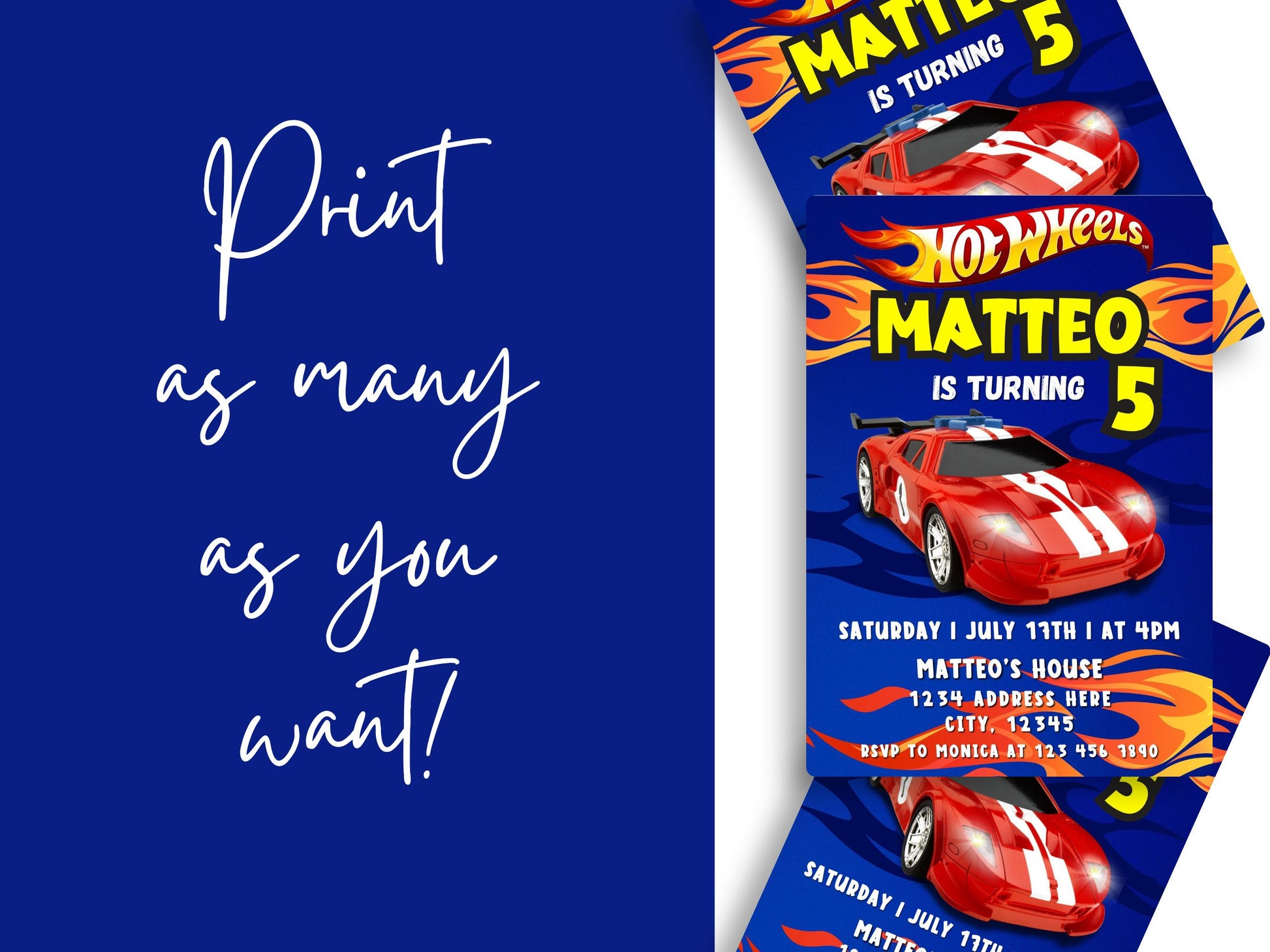 Hot Wheels Birthday Invitation Template Mama Life Printables