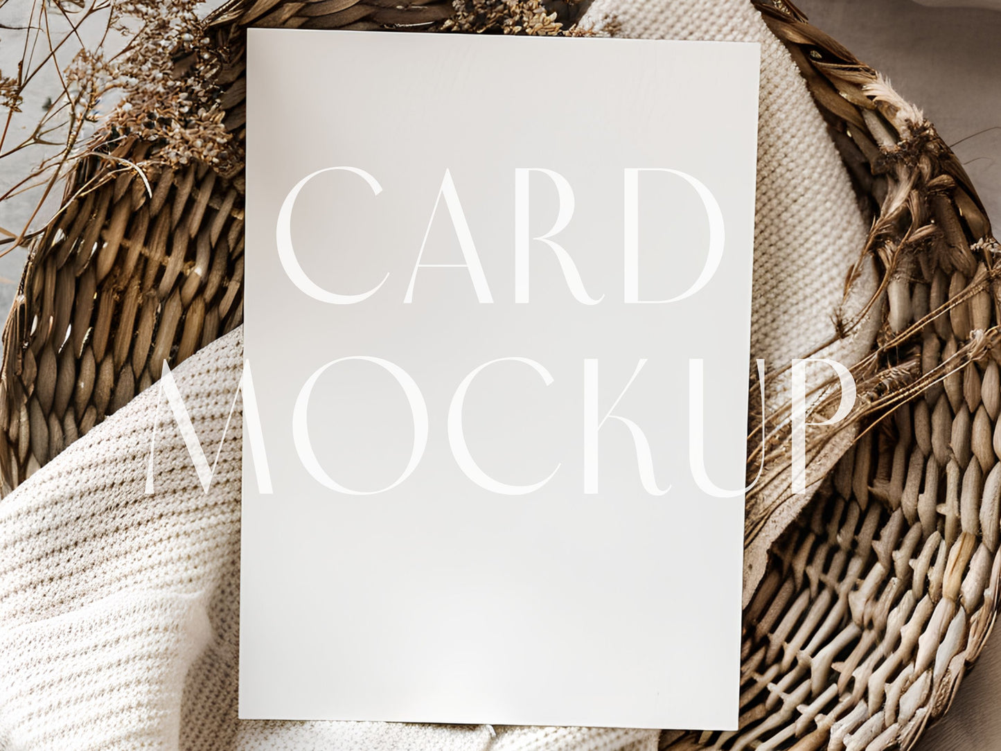 boho card mockup