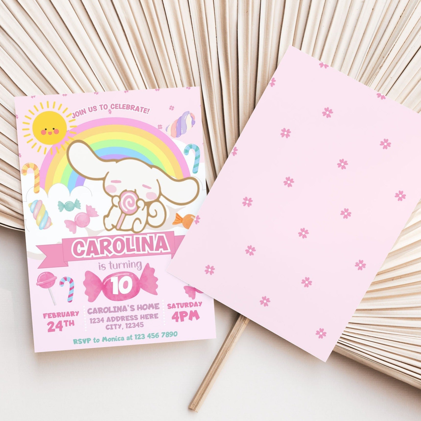 Cinnamoroll Birthday Invitation Template Mama Life Printables