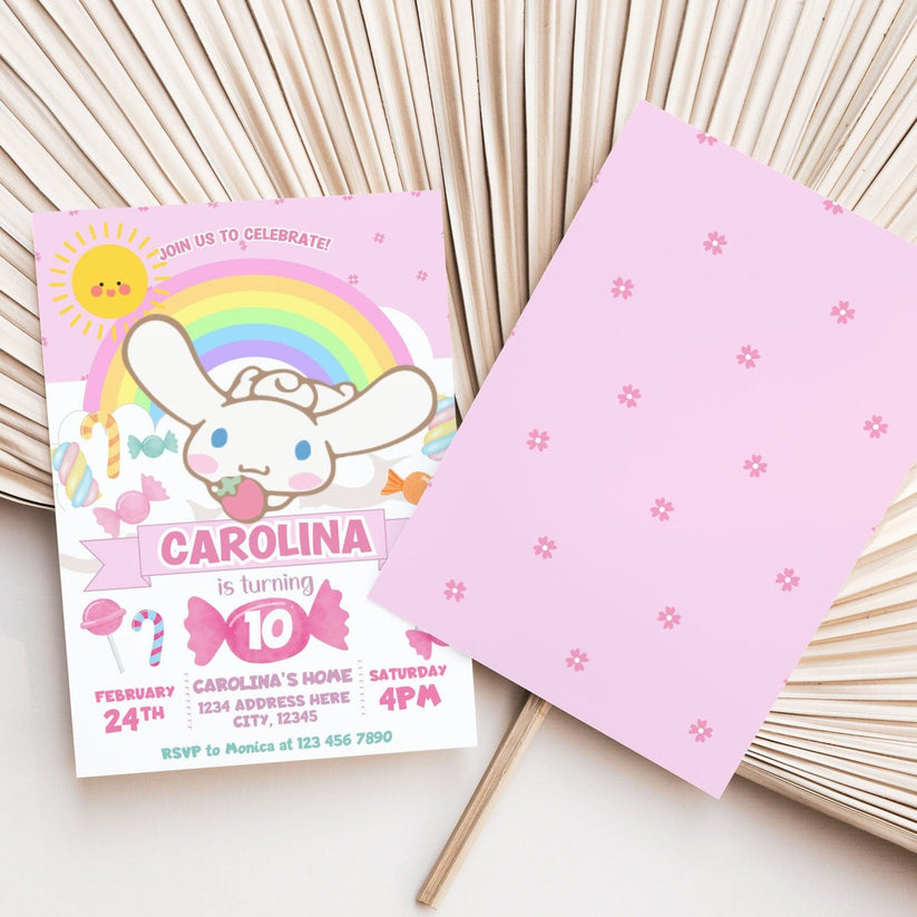 Kawaii Cinnamoroll Birthday Invitation – Mama Life Printables