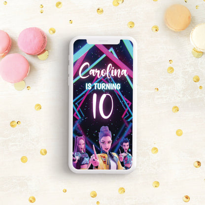 Kpop Demon Hunters video invitation