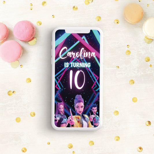 Kpop Demon Hunters video invitation