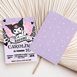 Editable Kuromi Birthday Invitation – Mama Life Printables