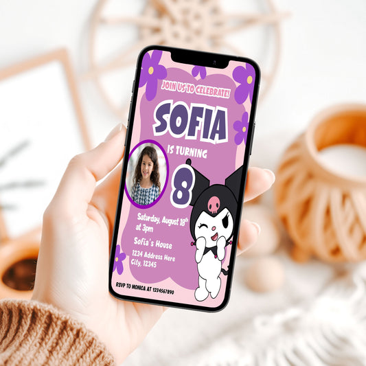 Kuromi digital invitation