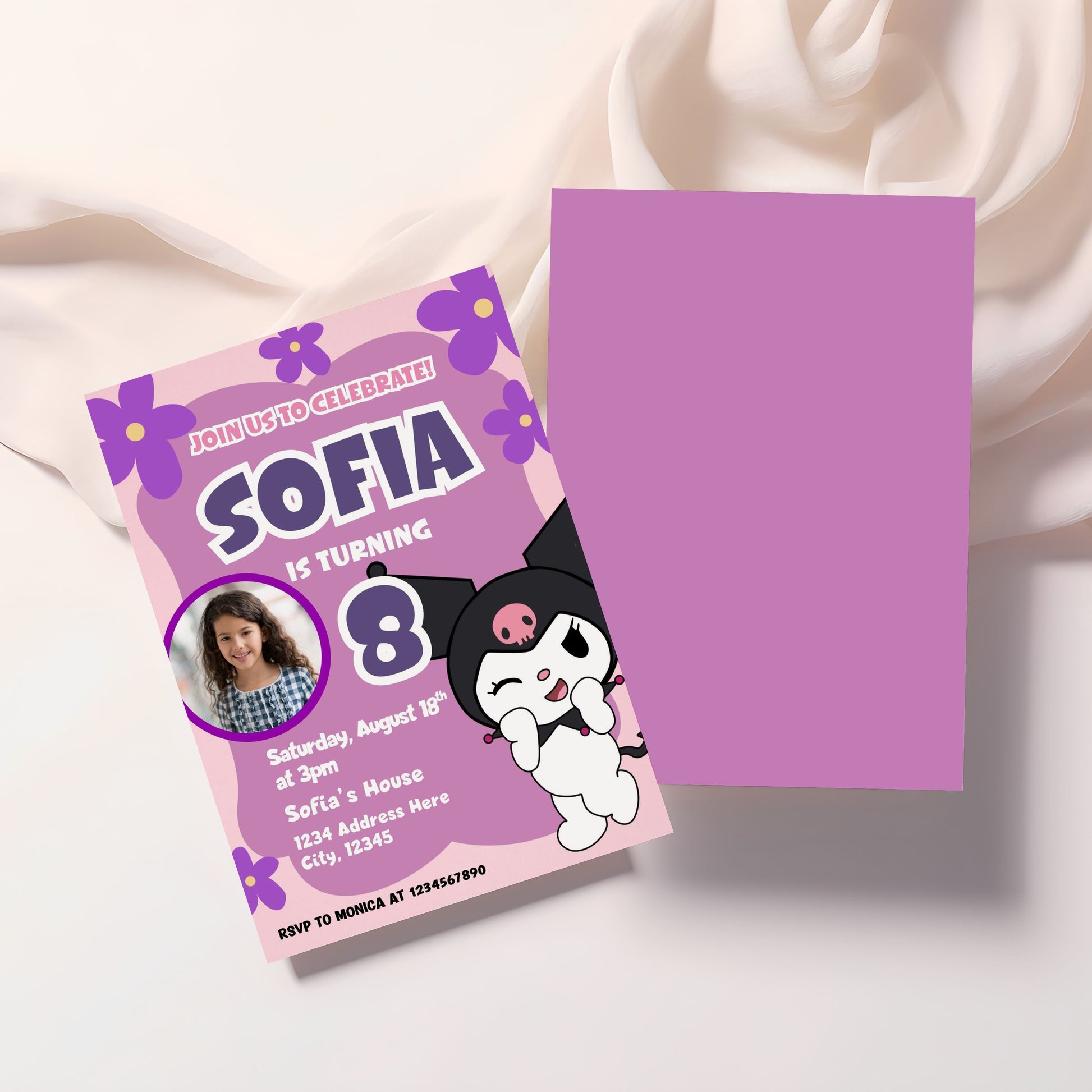 Kuromi digital invitation