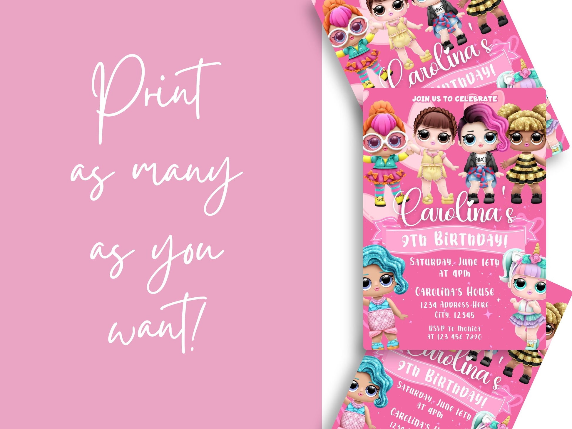 LOL Surprise Birthday Invitation Template – Mama Life Printables lol-surprise-birthday-invitation-template-mama-life-printables