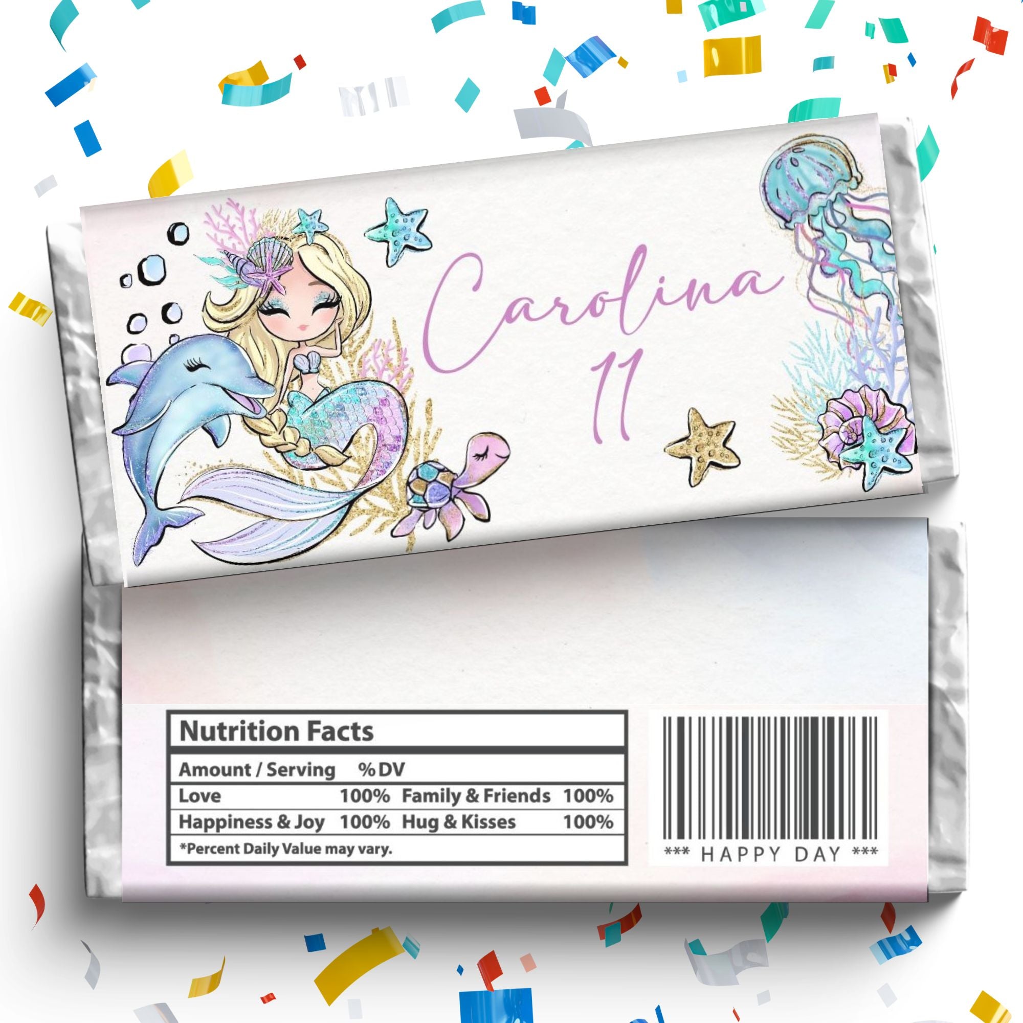 Wrappers Life Mermaid Chocolate Wrappers – Mama Life Printables