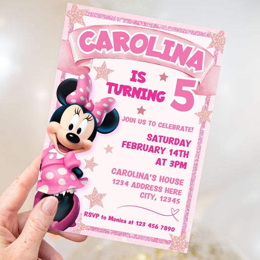 Minnie Mouse Party Invitation