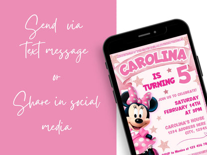 Minnie Mouse Party Invitation