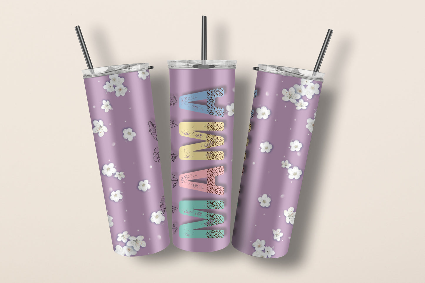 ready-to-print mother's day tumbler wrap sublimation