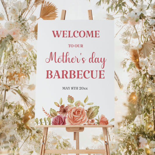 Mother's Day Barbecue Welcome Sign - Welcome Sign - Mama Life Printables