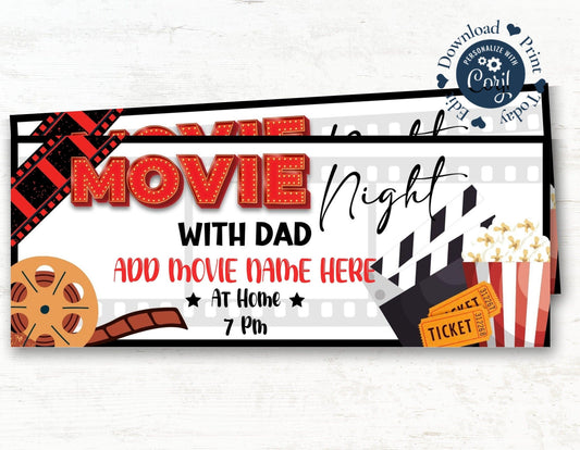 father's day movie night ticket