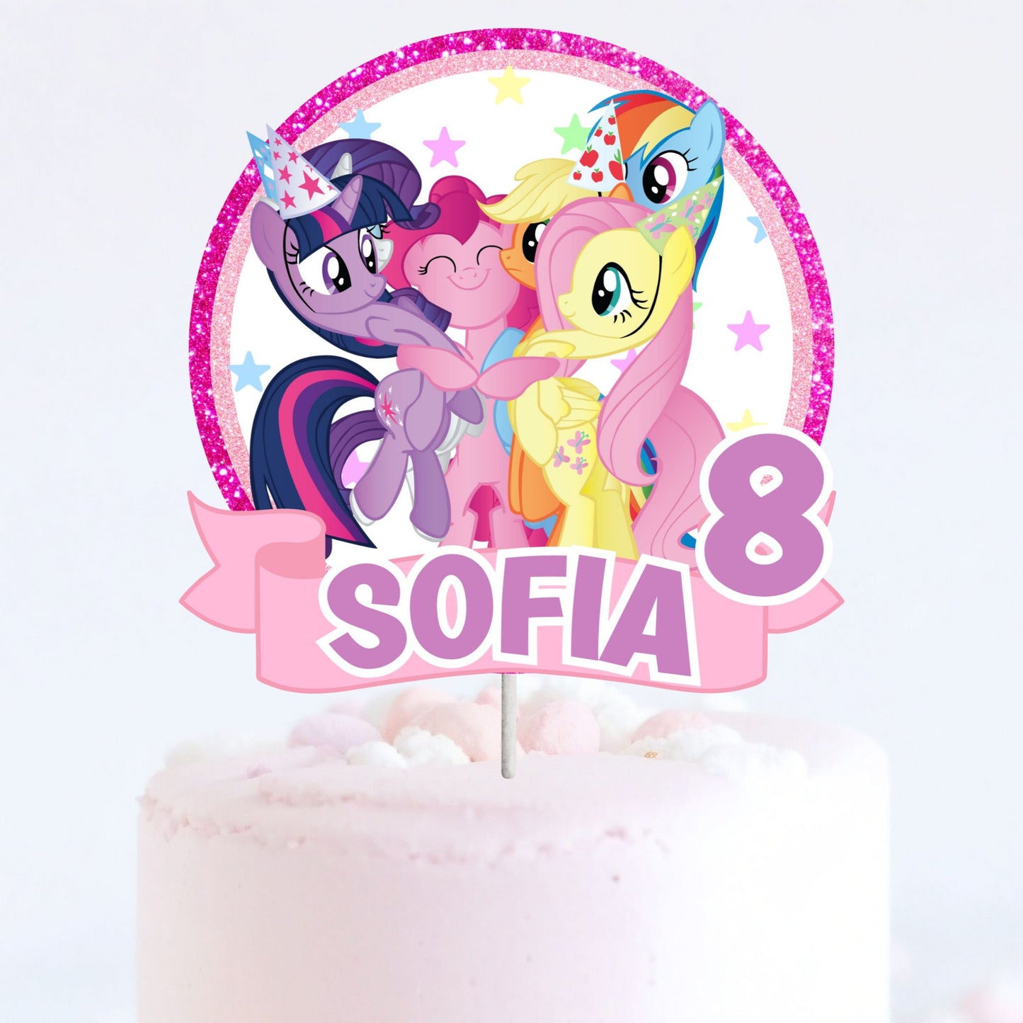 my little pony cake topper