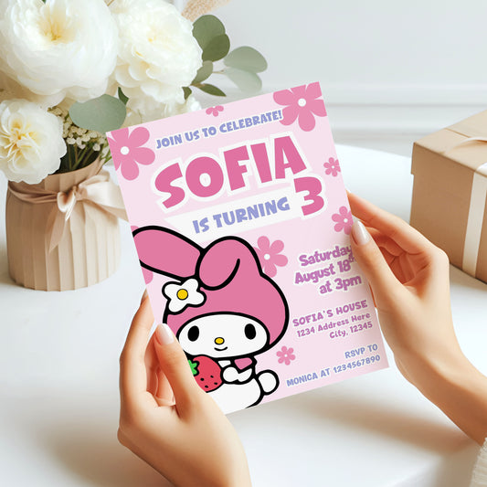 My Melody digital invitation