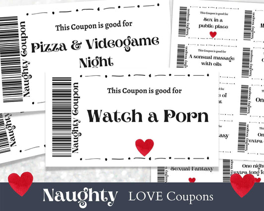 Naughty Coupon Book - Invitations - Mama Life Printables