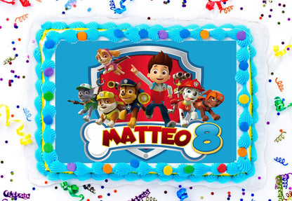 Paw Patrol Cake Topper - Cake Sheet (including 4 sizes) - Toppers - Mama Life Printables