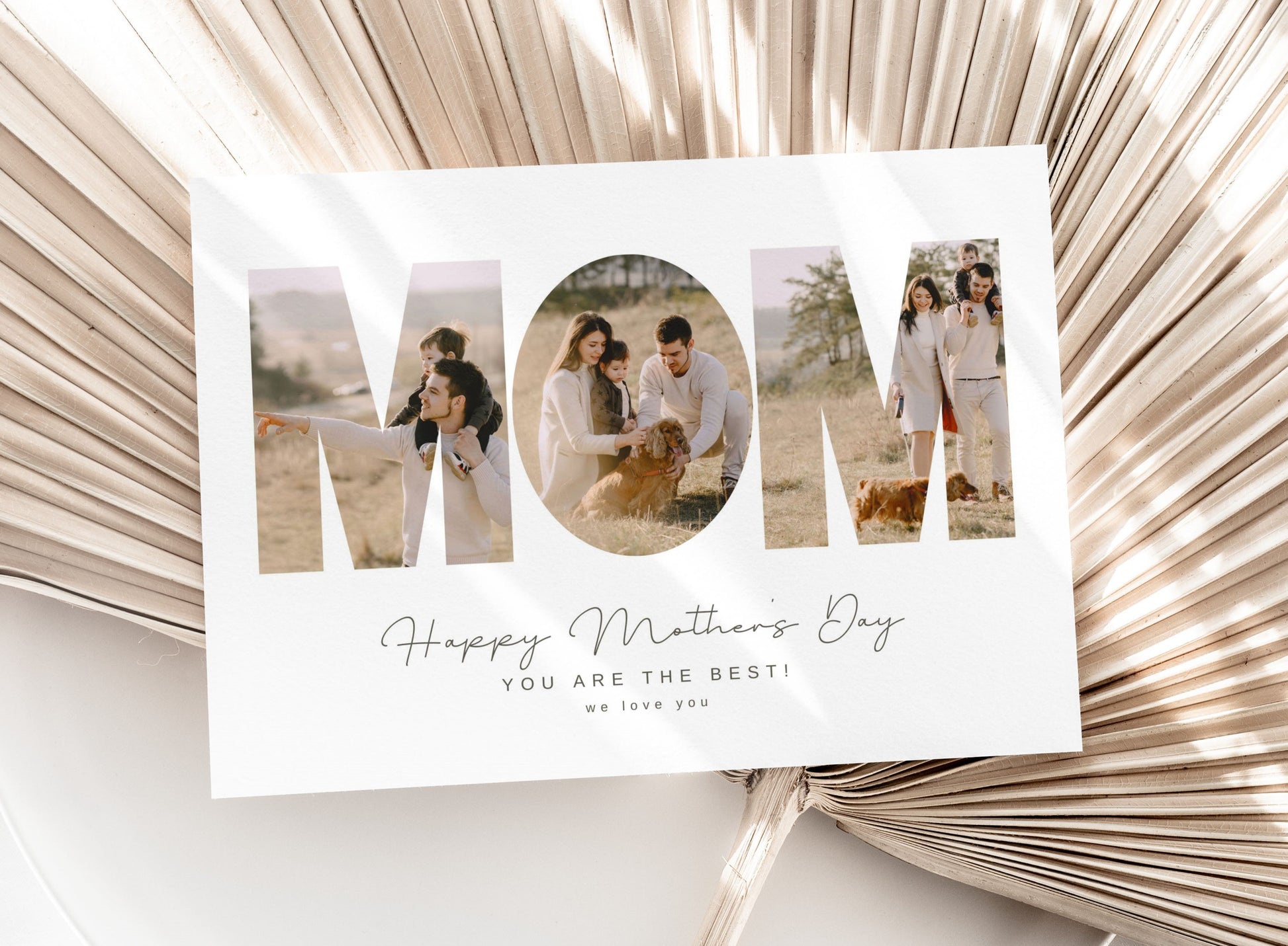 Personalized Mother's Day Card | Neutral Photo Card - Greeting Cards - Mama Life Printables
