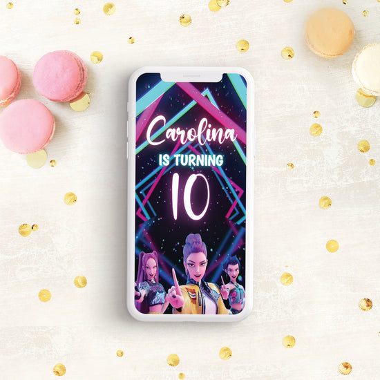 Kpop Demon Hunters video invitation