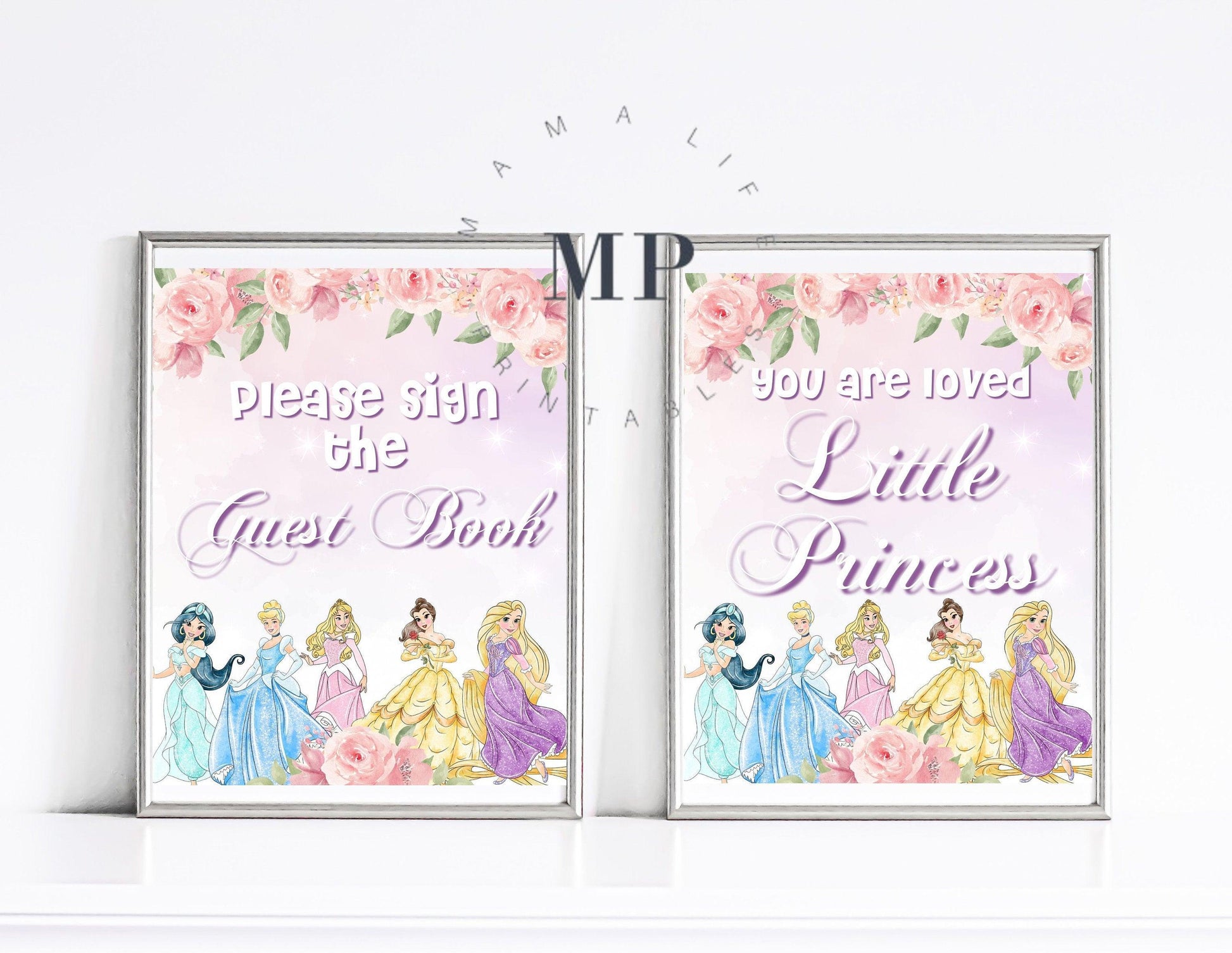 Princess Party Signs - Party Signs - Mama Life Printables