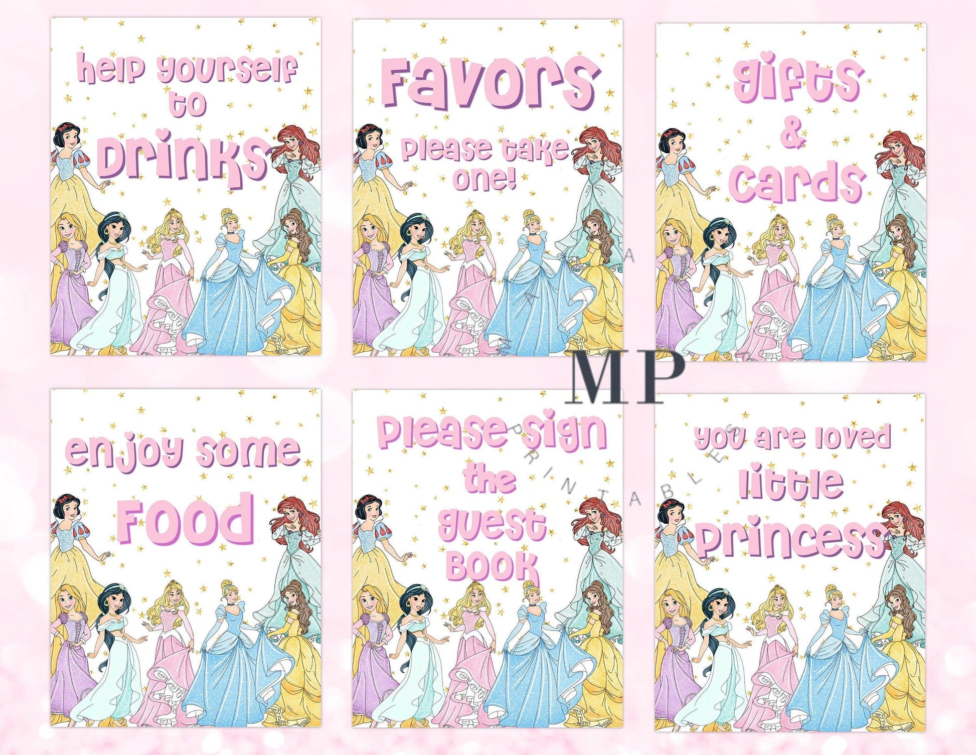 Diy Princess Party Signs A Dreamy Princess Birthday Party Project