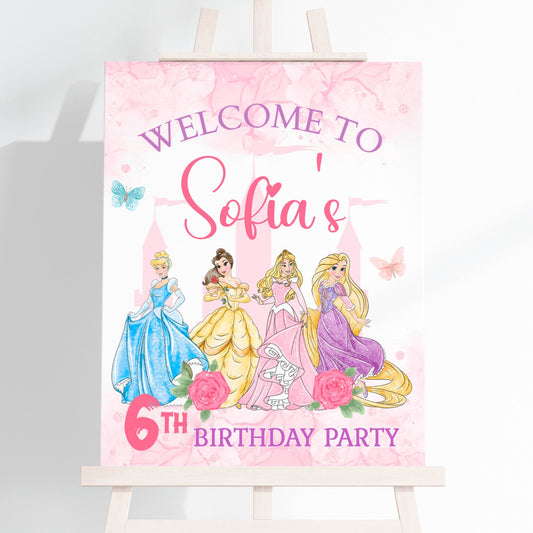 Princesses Welcome Sign - Welcome Sign - Mama Life Printables